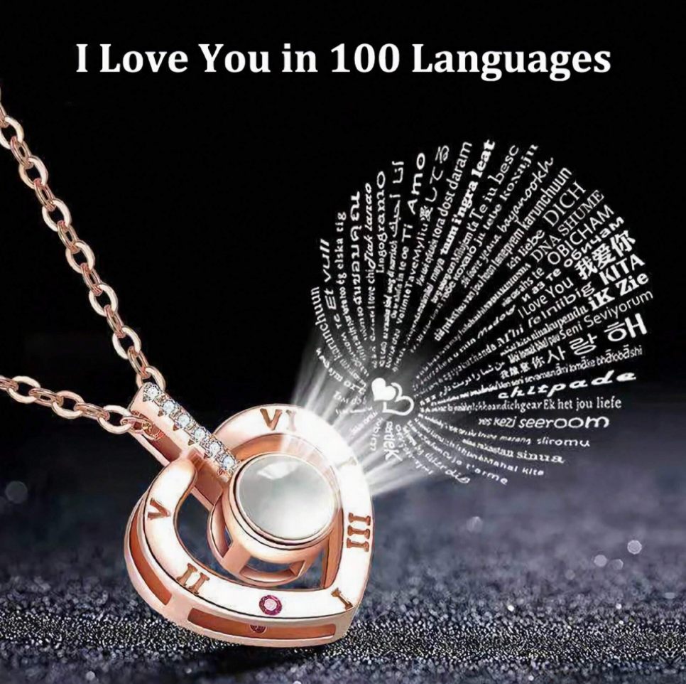 Eternal I Love You! Projection Necklace (with box)